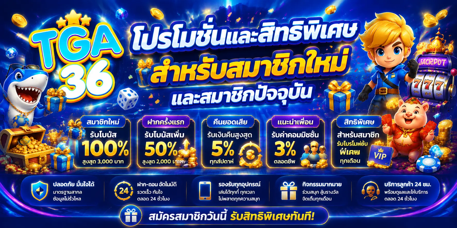 โปรโมชั่นและสิทธิพิเศษสำหรับสมาชิกใ
